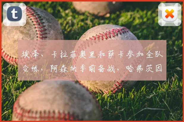 埃泽、卡拉菲奥里和萨卡参加全队合练，阿森纳季前备战，哈弗茨因伤缺战马竞最新动态